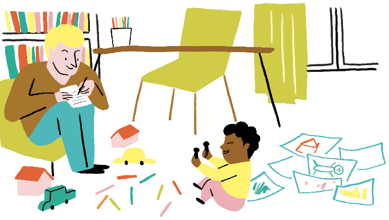 “Comment parler aux enfants des épreuves de la vie ?”, supplément pour les parents du magazine Pomme d'Api n°648, février 2020. Texte : Anne Bideault. Illustrations : Kei Lam.