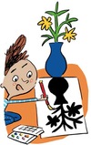 Illustrations : Pierre Fouillet - “Cultivons leur créativité, 5 idées d'activités artistiques pour éveiller leurs talents”, supplément pour les parents, Pomme d'Api, février 2015