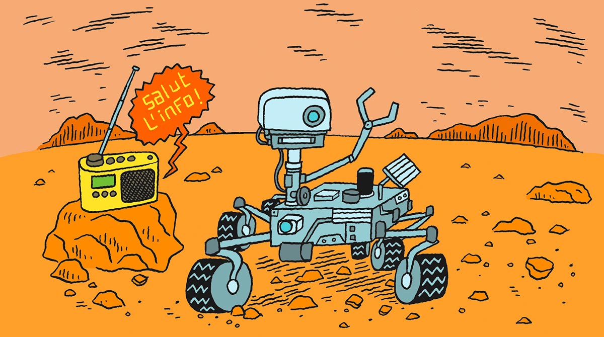 Salut l'info ! 12 février 2021 - Un robot sur Mars, masques et vive la radio !