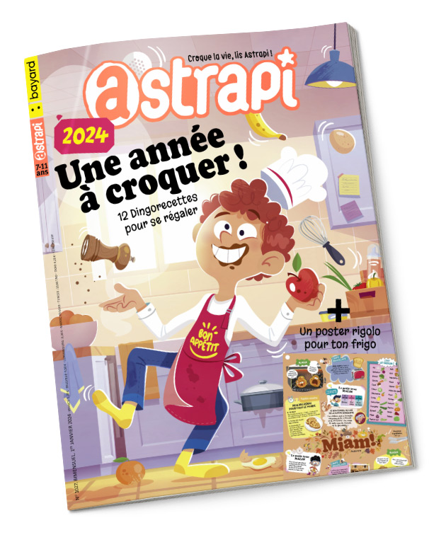 Couverture du magazine Astrapi n° 1027 du 1er janvier 2024.