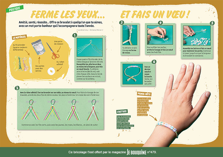 Ferme les yeux… et fais un vœu !, Je bouquine n°479, janvier 2024. Photo : Laureline Dubuy et Emmanuel Mercier.