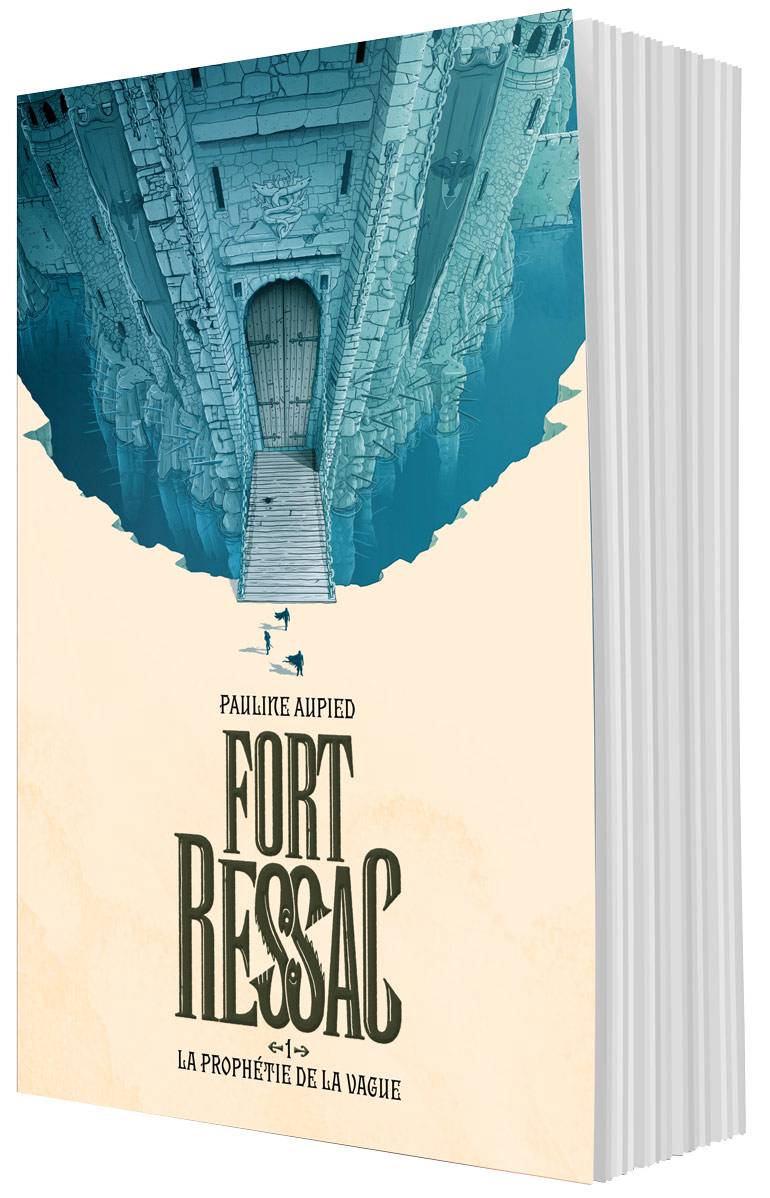 Couverture du roman de Pauline Aupied, Fort-Ressac. Éditions Gallimard Jeunesse.
