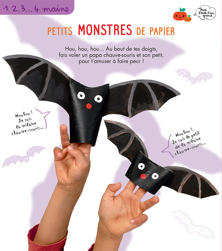 Bricolage pour Halloween : des petits monstres de papier