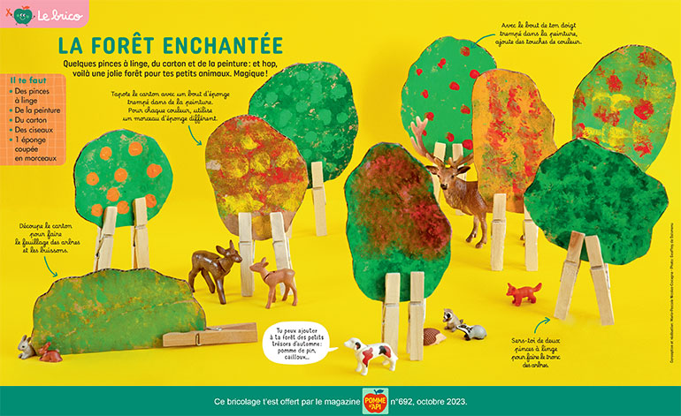 La forêt enchantée, Pomme d'Api n°692, octobre 2023. Photo : Geoffroy de Boismenu.