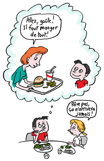 À TABLE ! Ensemble, c'est meilleur ! Illustration : Muzo.