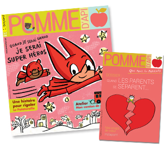 Voir le sommaire du magazine Pomme d'Api n°639, mai 2019, et son supplément pour les parents. Couverture du magazine Pomme d'Api n°639, mai 2019, et son supplément pour les parents.