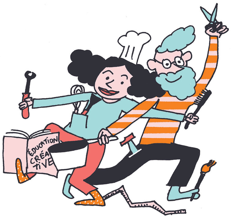 “Éducation positive : contresens et malentendus”, supplément pour les parents du magazine Pomme d'Api n°656, octobre 2020. Texte : Joséphine Lebard. Illustrations : Noëlle Letzelter.
