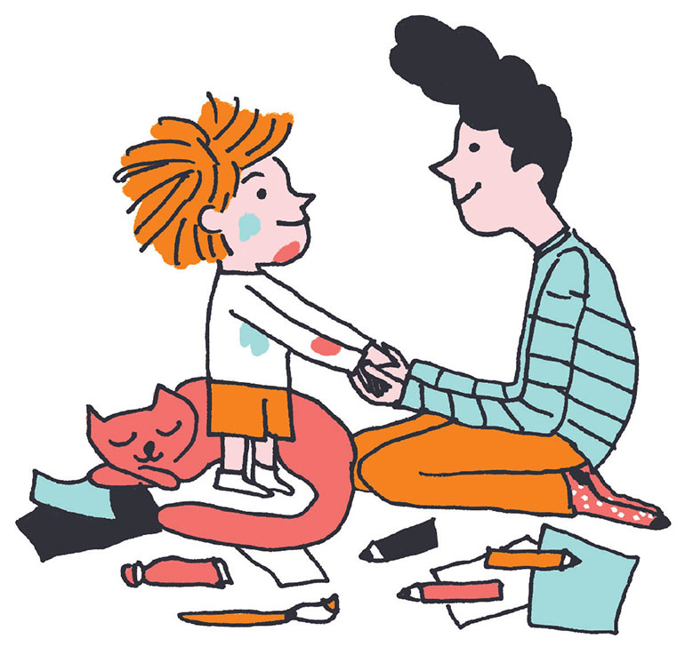 “Éducation positive : contresens et malentendus”, supplément pour les parents du magazine Pomme d'Api n°656, octobre 2020. Texte : Joséphine Lebard. Illustrations : Noëlle Letzelter.