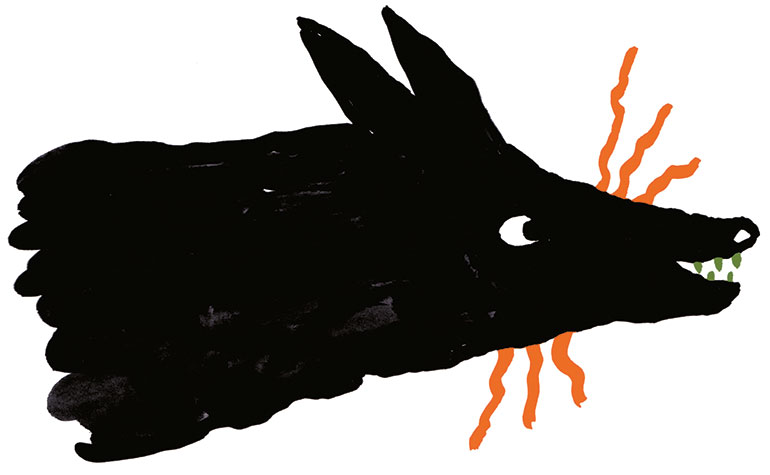 “La peur du loup”, supplément pour les parents du magazine Pomme d'Api n°657, novembre 2020. Texte : Joséphine Lebard. Illustrations : Marie Assénat.