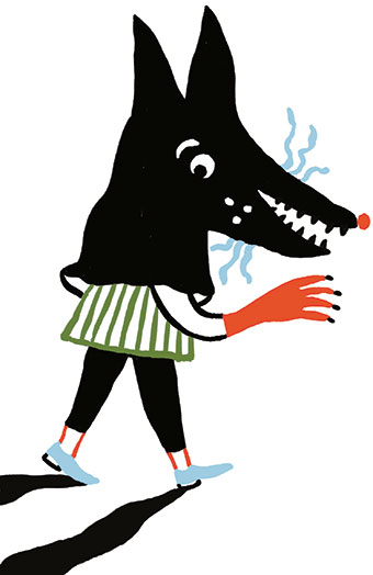 “La peur du loup”, supplément pour les parents du magazine Pomme d'Api n°657, novembre 2020. Texte : Joséphine Lebard. Illustration : Marie Assénat.