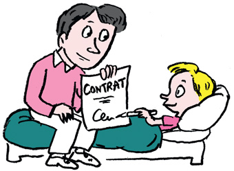 Allez au lit ! Enquête au pays du sommeil, supplément pour les parents du magazine Pomme d'Api, octobre 2016. Texte : Anne Bideault, illustrations : Muzo.