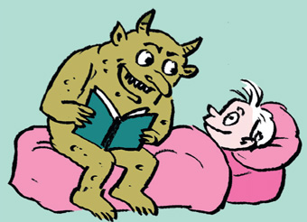 “Allez au lit ! Enquête au pays du sommeil, supplément pour les parents du magazine Pomme d'Api, octobre 2016. Texte : Anne Bideault, illustrations : Muzo.