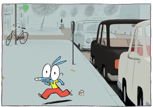 Ariol dans la rue
