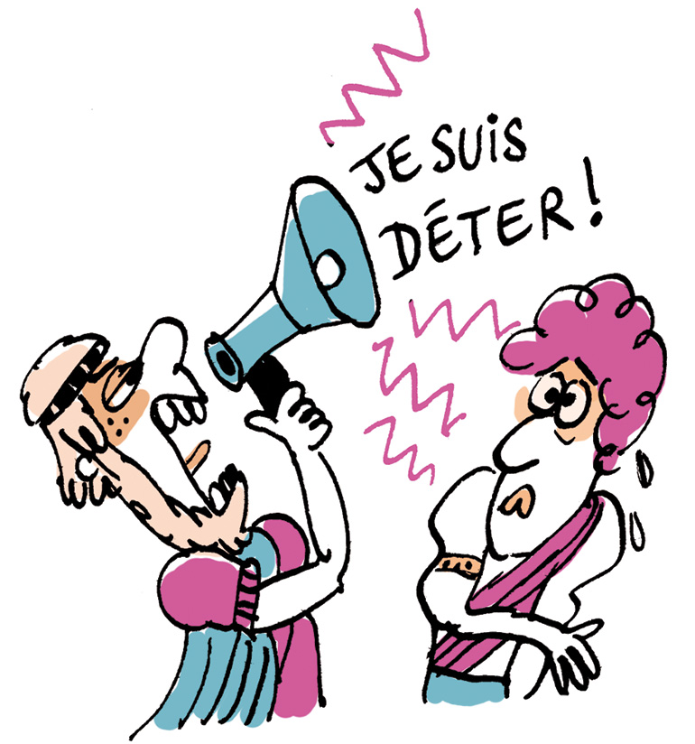 Athéna réapparaît sous les traits d’un homme nommé Mentor : il annonce à toute l’assemblée qu’il trouvera un navire pour aider Télémaque.
“Le classique sans prise de tête : L’Odyssée - Chants I à IV - Un poème épique grec d'Homère”, Je bouquine n°487, septembre 2024. Texte : Romane Le Dain. Illustration : Marion Puech.