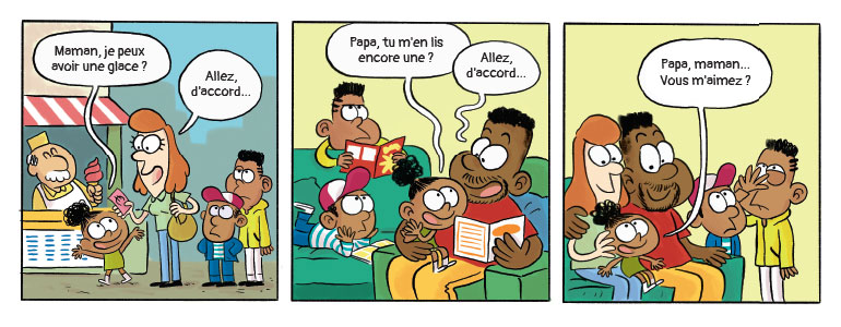 “Frères et sœurs : quelle histoire !”, Astrapi n°943 du 1er mars 2020. Texte : Joséphine Lebard. Illustrations : Sess.