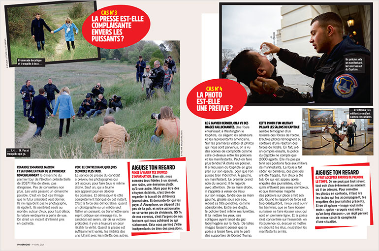 Extrait du magazine Phosphore n°507. La presse est-elle complaisante envers les puissants ? - La photo est-elle une preuve ?