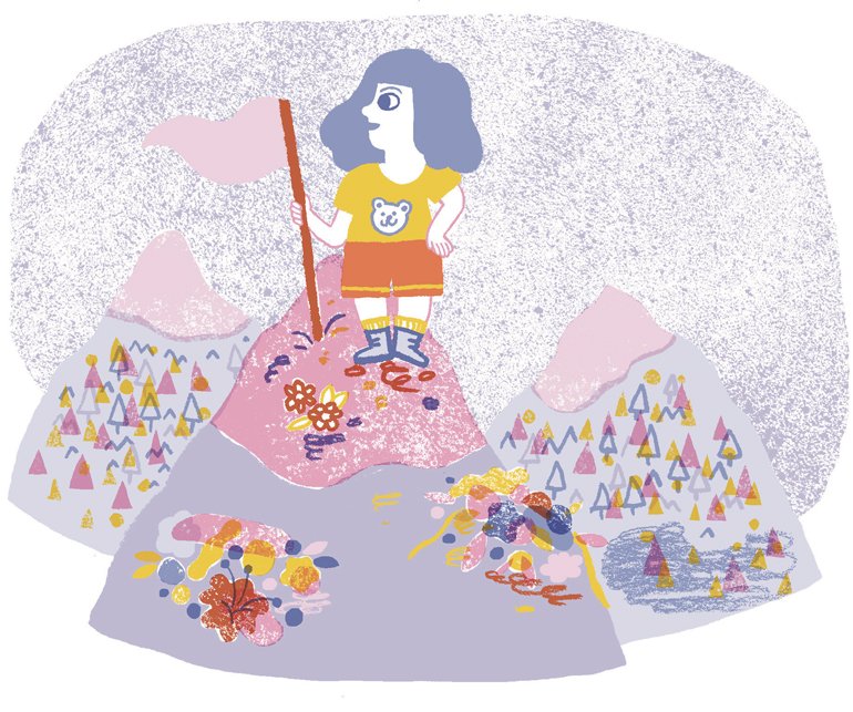 “ L'autonomie à hauteur d'enfant ”, supplément pour les parents du magazine Pomme d'Api n° 638, octobre 2018. Texte : Anne Bideault, illustrations : Charline Giquel.