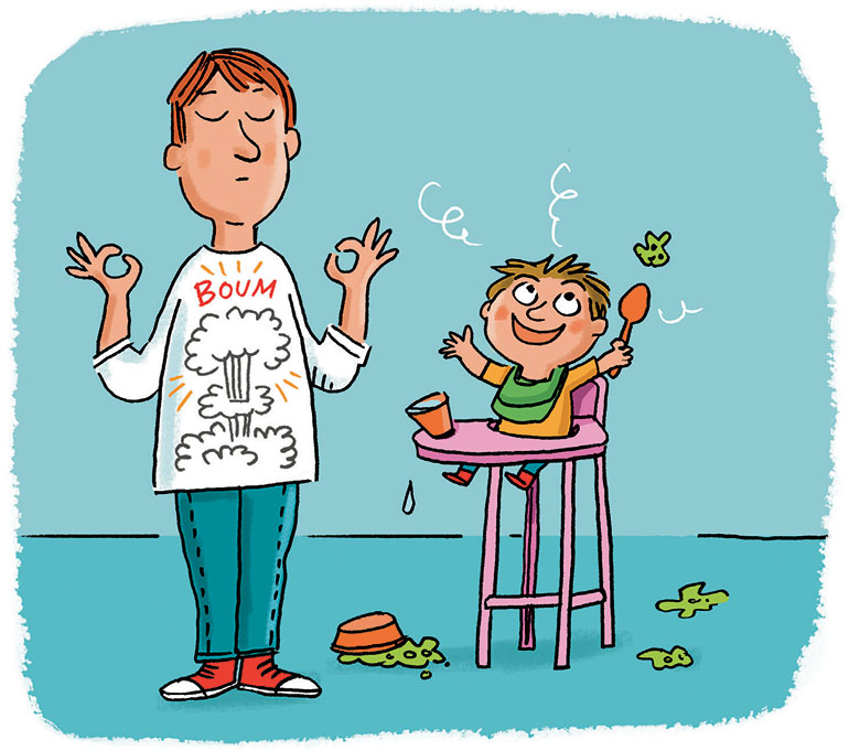 “Partageons nos émotions”, supplément pour les parents du magazine Popi, n° 404, avril 2020. Texte : Anne Bideault. Illustrations : Peter Elliott.