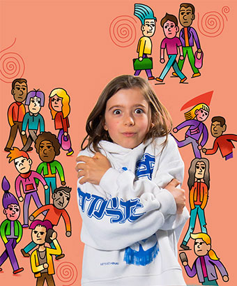 J'ai peur de me perdre. Astra+ Émotions : Même pas peur !, Astrapi n°1023, 1er novembre 2023. Photos : B. Teillet. Illustrations : S. Touache.