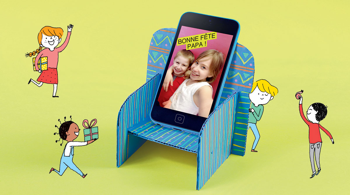 Photo : Didier Bizet. Illustrations : Aki. Bricolage : le repose-portable.