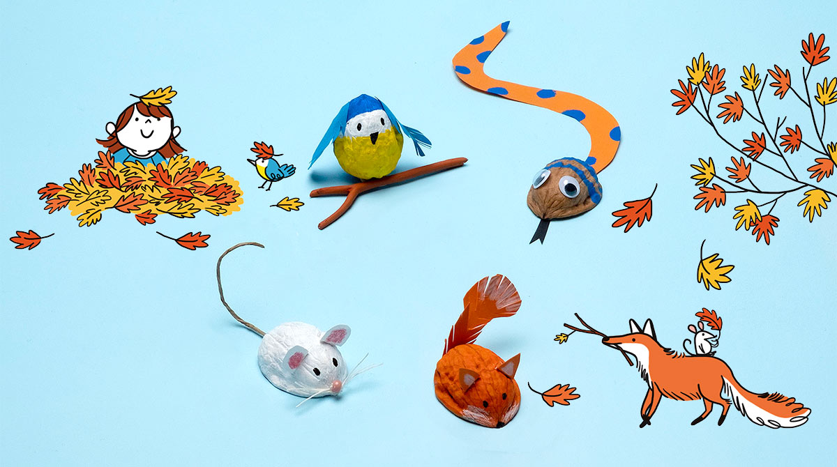“Les noix’nimos”, Astrapi n°980, 15 novembre 2021. Conception et texte : Bruno Muscat. Co-conception et réalisation : Virginie Rousset. Photo : Benoît Pelletier. Illustrations : Aki.