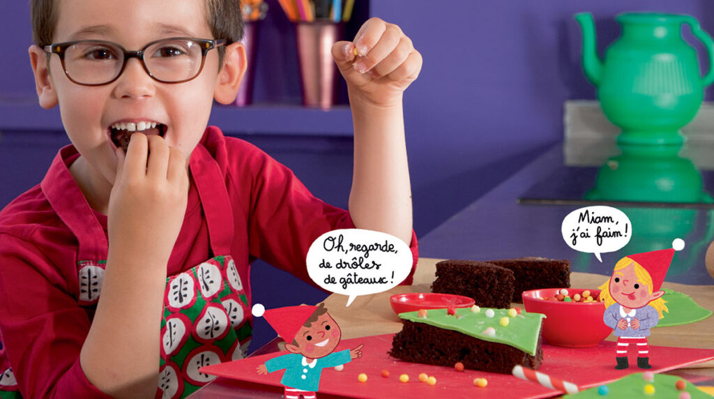 “Miam, mes sapins gourmands !”, Les Belles Histoires n° 564, décembre 2019. Recette : Anne Chiumino. Photos : Isabelle Franciosa. Illustrations : Hélène Chétaud.