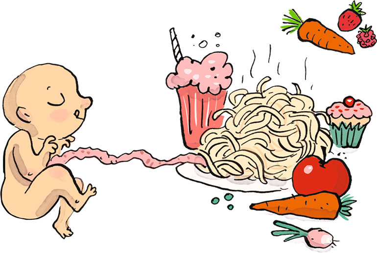 Comment mange le bébé dans le ventre ? Est-ce qu’il mange ce qu’avale la maman ? Astrapi, le magazine Bayard Jeunesse des 7-11 ans, répond aux questions des enfants.