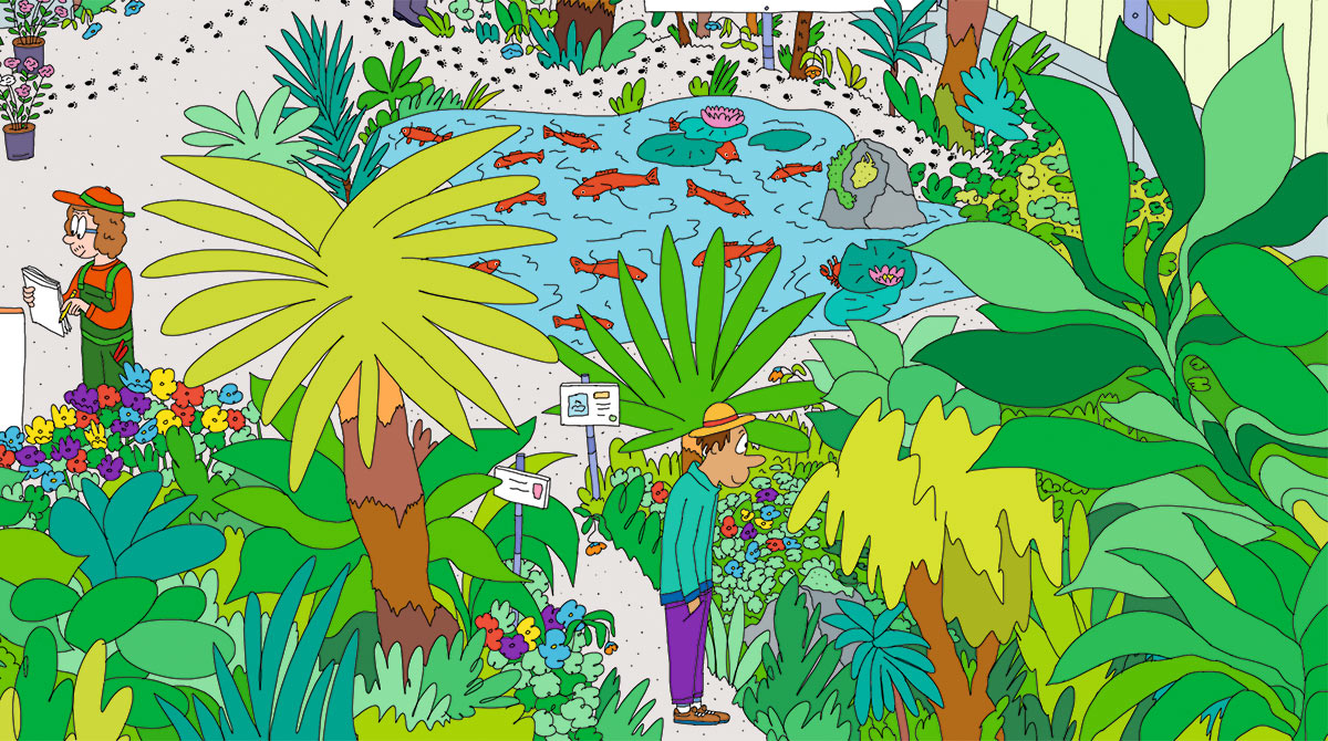 “Le mystérieux jardin de Boroziers” : des jeux d'Astrapi en compagnie d'une drôle d'équipe de jardiniers.