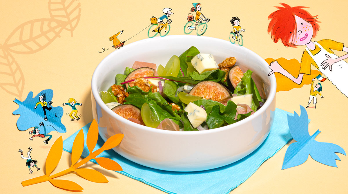 Une recette de salade d'automne facile à préparer par les enfants