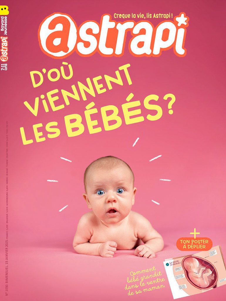 Couverture du magazine Astrapi n° 1050, 15 janvier 2025.