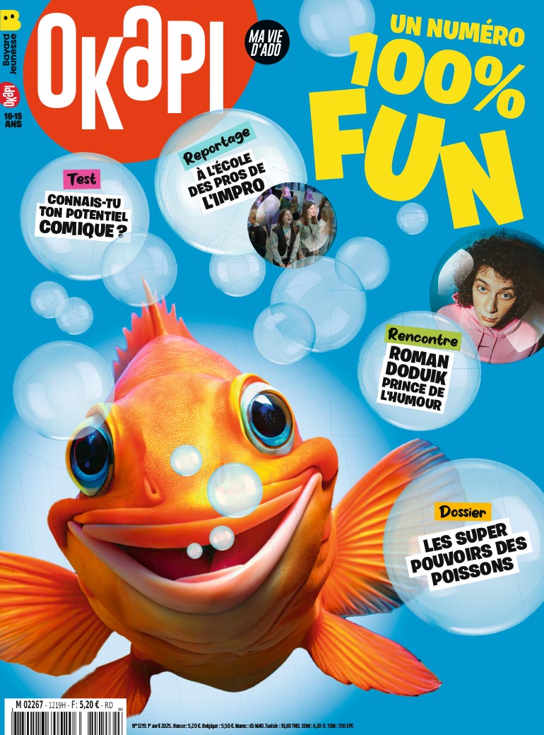 Couverture du magazine Okapi n° 1219, 1er avril 2025.
