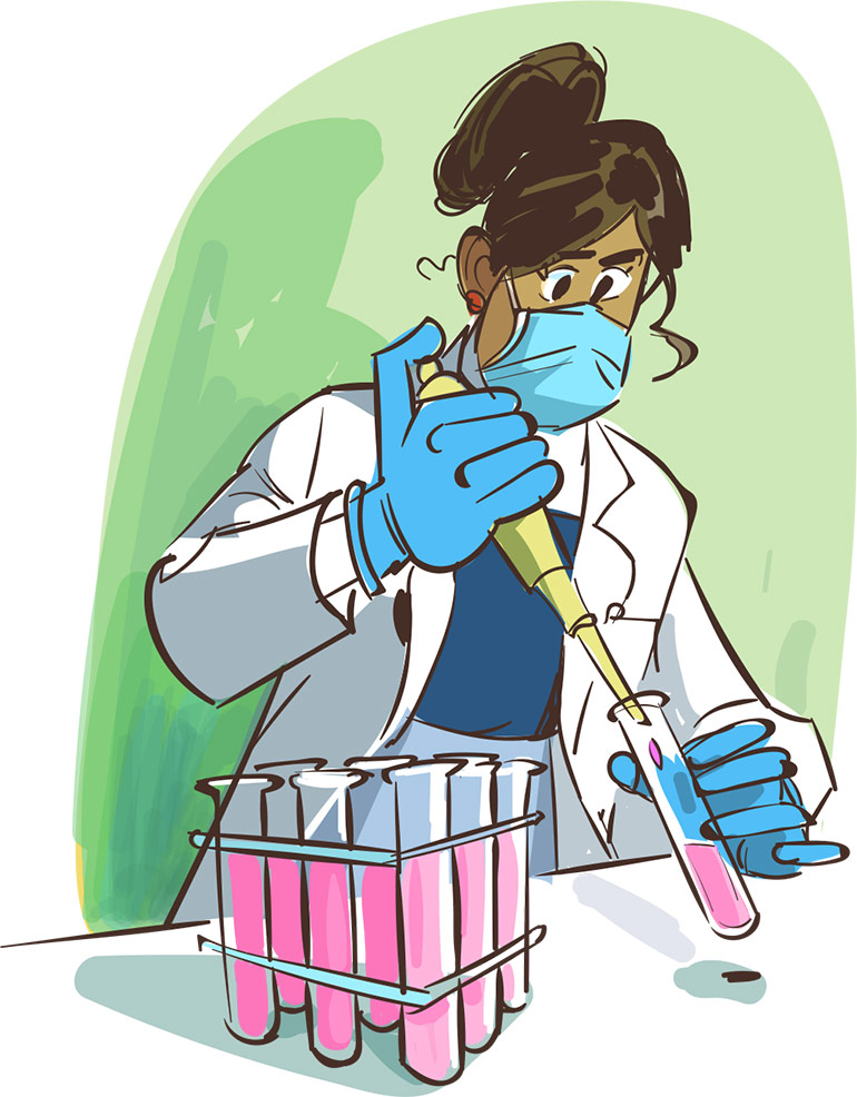Les produits qui agissent contre les maladies s’appellent des molécules. La moitié d’entre elles proviennent de la nature. Certaines ont été découvertes dans une plante, d’autres dans un venin de coquillage… L’autre moitié a été trouvée en laboratoire à partir de réactions chimiques.
Images Doc n° 434. Texte : Olivier Voizeux. Illustration : Renaud Collin.