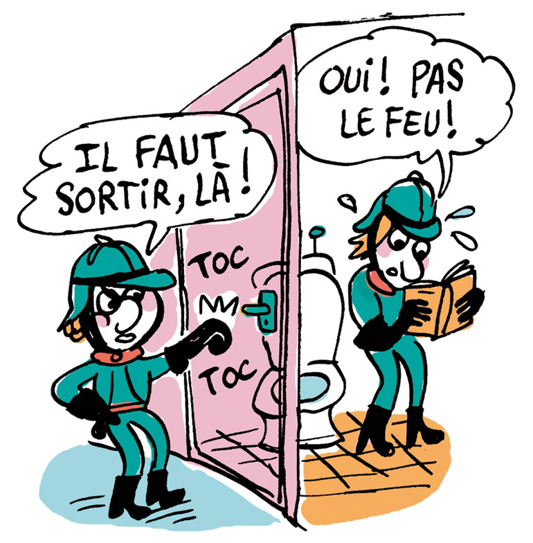 “Le classique sans prise de tête : Fahrenheit 451”, Je bouquine n°491, janvier 2025. Illustrations : Marion Puech.