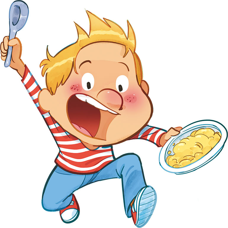 Personnage de “La cantoche”, une bande dessinée de Nob publiée chez Bayard Jeunesse (BD Kids).