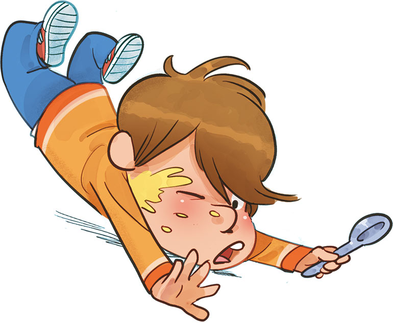 Personnage de “La cantoche”, une bande dessinée de Nob publiée chez Bayard Jeunesse (BD Kids).