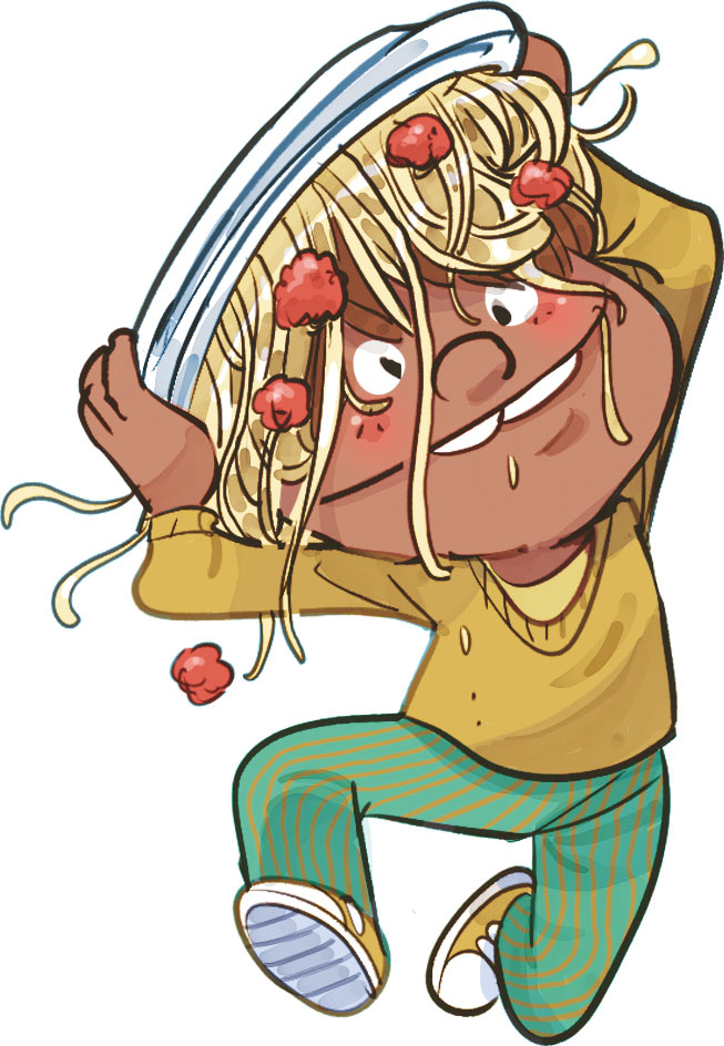 Personnage de “La cantoche”, une bande dessinée de Nob publiée chez Bayard Jeunesse (BD Kids).