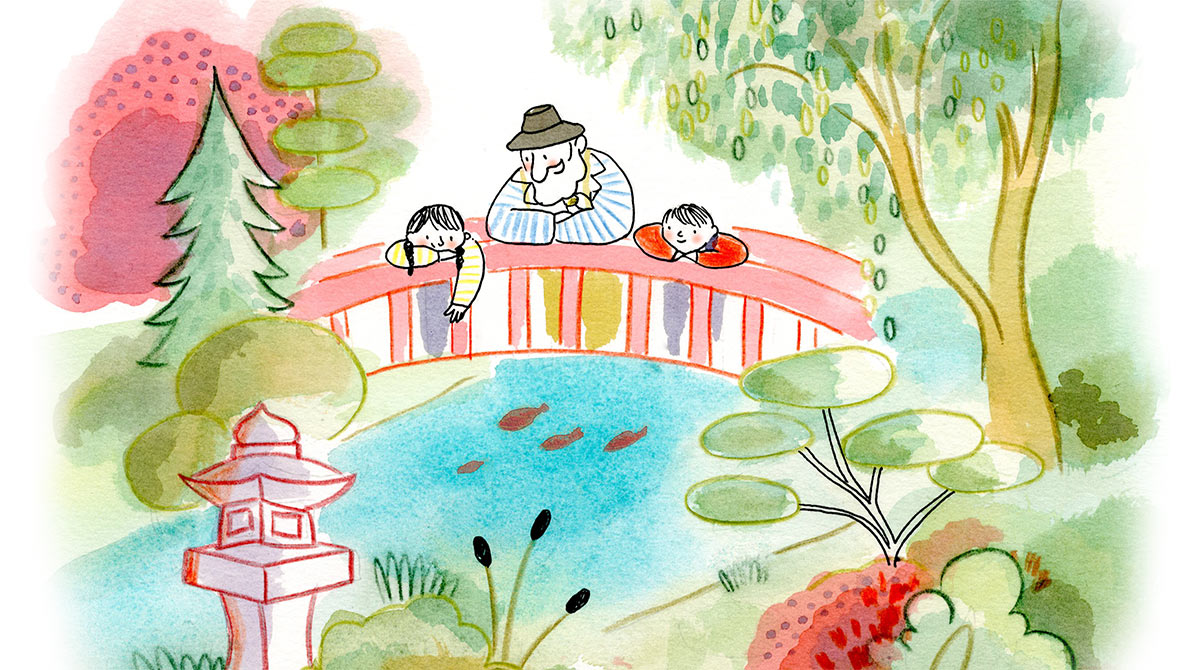 Un jeu à points, des coloriages, du dessin, des jeux d'observation… pour s'amuser dans un joli jardin japonais avec Mes premiers J'aime lire.
