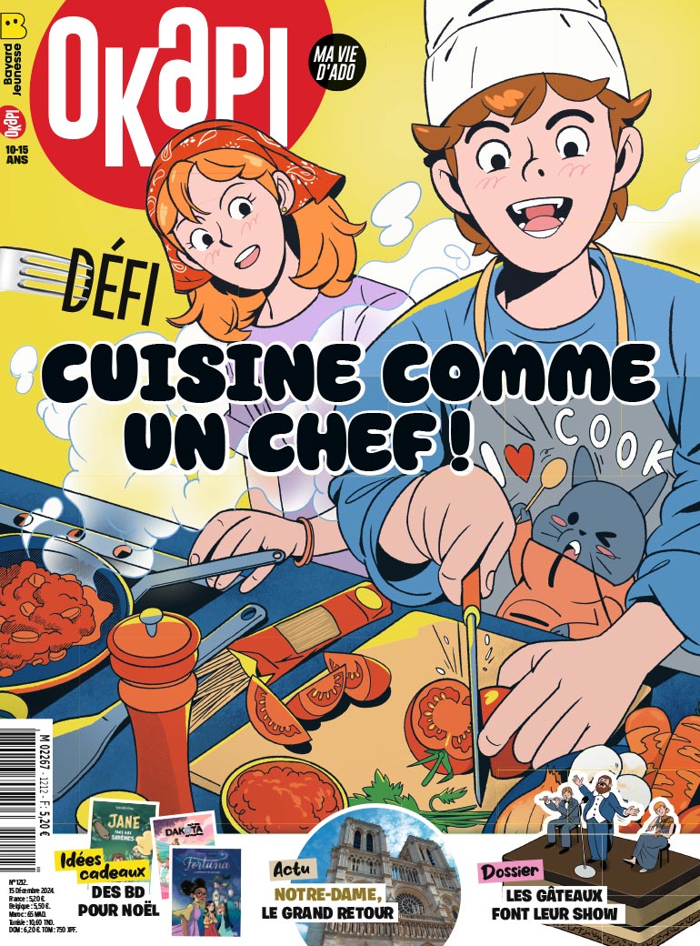 Couverture du magazine Okapi n°1212, 15 décembre 2024.