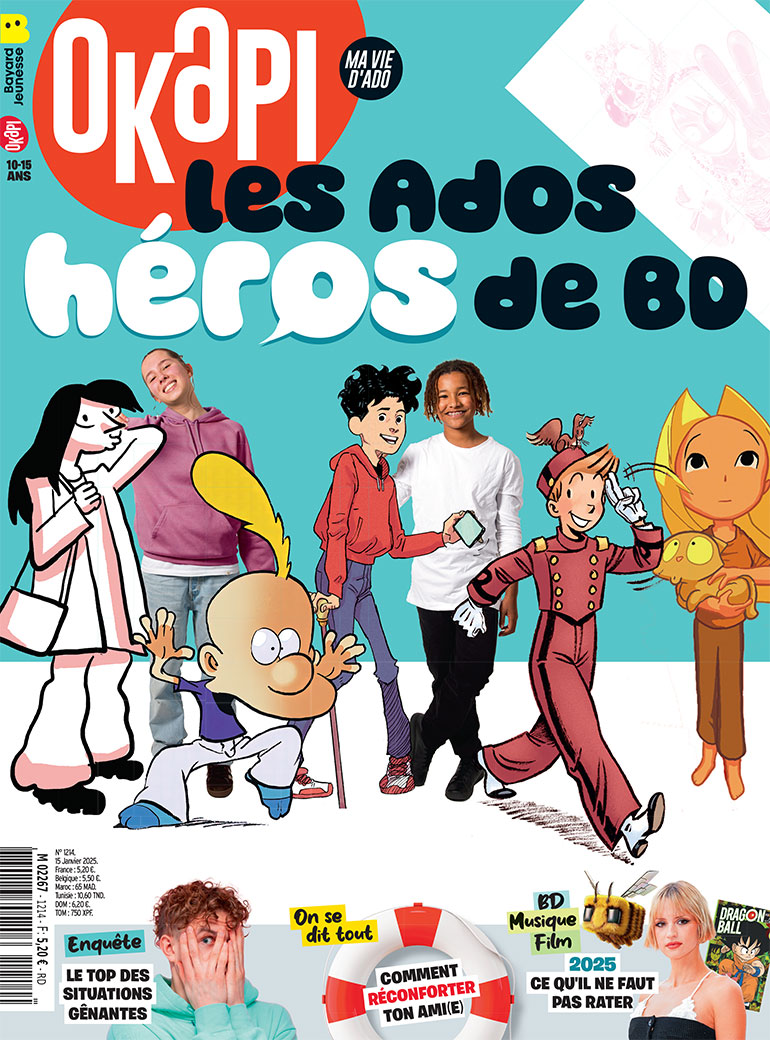 Couverture du magazine Okapi n° 1214, 15 janvier 2025.