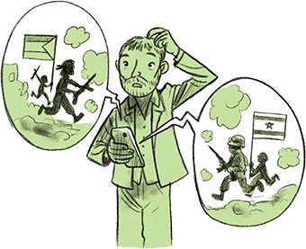 Fact checker est important car la désinformation est une arme. Comment ils traquent les fake news, article extrait du magazine Okapi n°1196, 15 mars 2024. Illustration : Tehem.