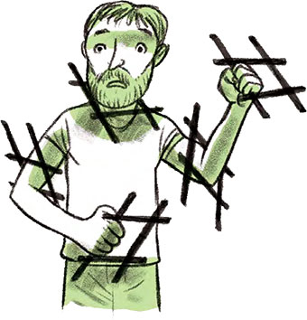 Être fact checker, c'est vérifier l’authenticité des images et des vidéos. Comment ils traquent les fake news, article extrait du magazine Okapi n°1196, 15 mars 2024. Illustration : Tehem.