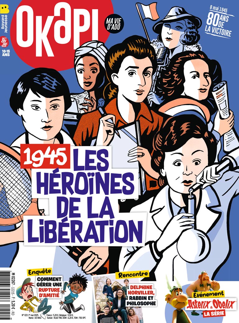 Couverture du magazine Okapi n° 1221, 1er mai 2025.