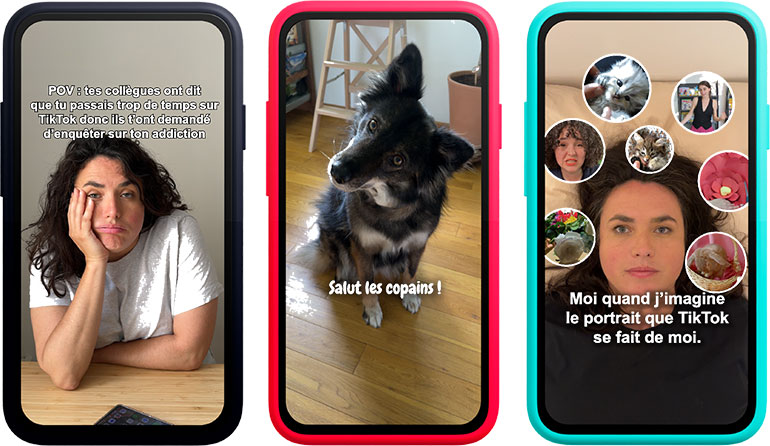 Captures de la vidéo “Comment TikTok te rend accro ?”, diffusée dans Phosphore #23 du 04 juillet 2025.