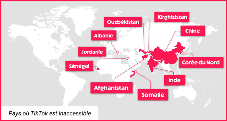 Pays où TikTok est inaccessible. Phosphore #23 du 04 juillet 2025.