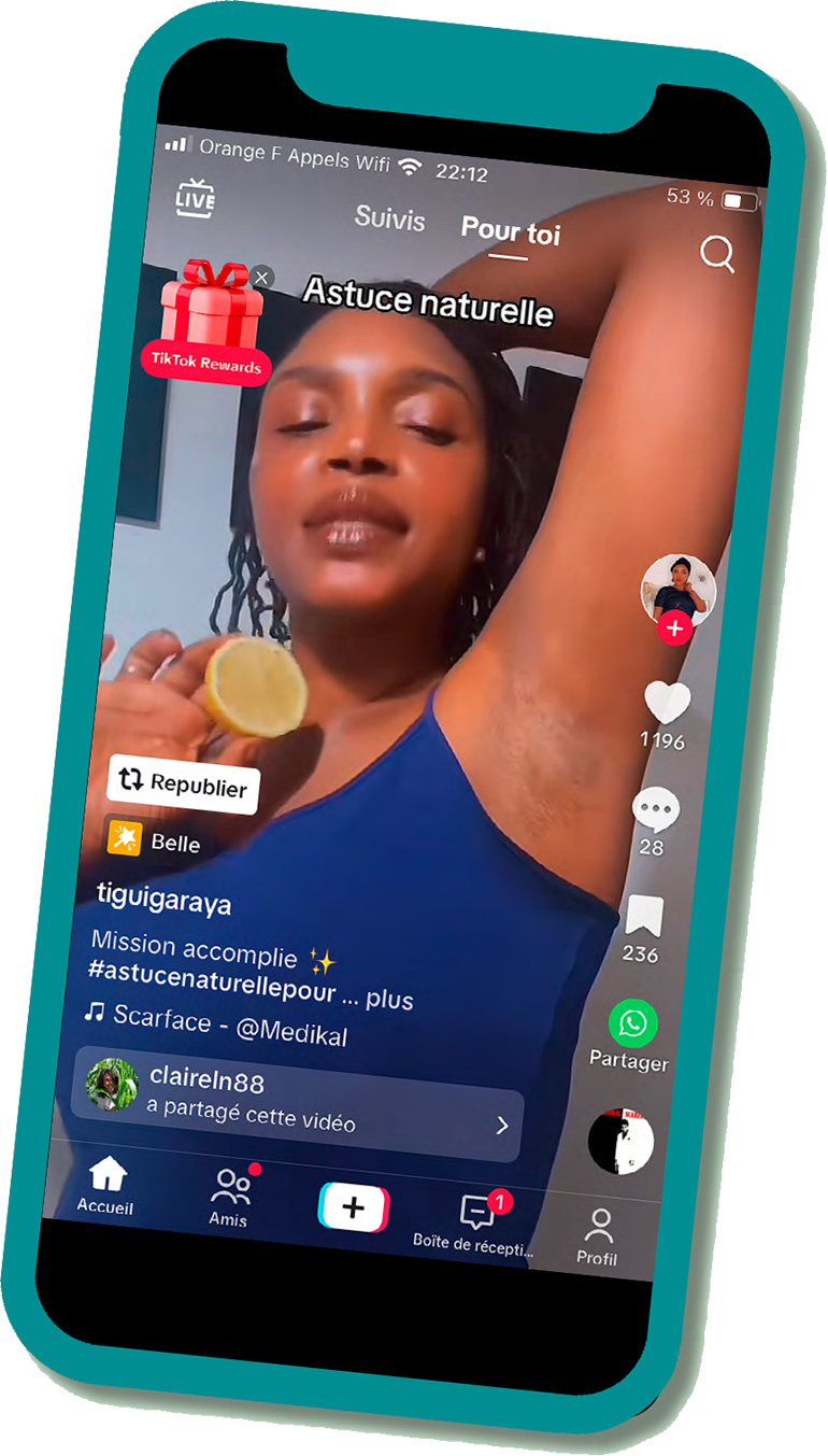 Les DIY contre les aisselles sombres/TikTok Le concept : se tartiner les aisselles de citron, de bicarbonate ou de vinaigre jusqu’à ce que la peau éclaircisse.