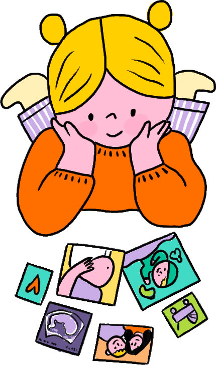 Les enfants adorent les photos. En montrant le ventre de Maman et comment il grossit, l’enfant perçoit l’évolution de la grossesse. Les petits, et c’est normal, pensent qu’avant leur existence, il n’y avait rien. C’est important de leur expliquer qu’il y avait une vie avant eux et que leur venue au monde n’a pas été « magique ».