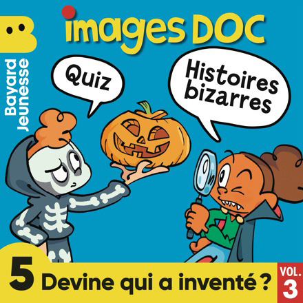 « Qui a inventé ? », c’est un podcast qui raconte les petites et les grandes histoires des inventions. Au programme de cette compilation, 5 histoires bizarres et 5 quiz sur Halloween, les masques, les dinosaures, le yéti et les Martiens.