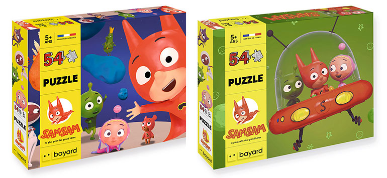 Puzzles SamSam Bayard Jeunesse - Les copains - La soucoupe
