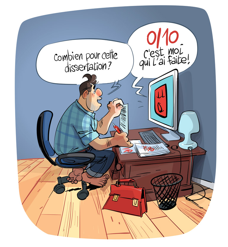 “ChatGPT peut-il faire tes devoirs ?”, article extrait du magazine Phosphore n°553, 1er mai 2023. Textes : Claire Le Nestour. Illustrations : Renaud Collin.
