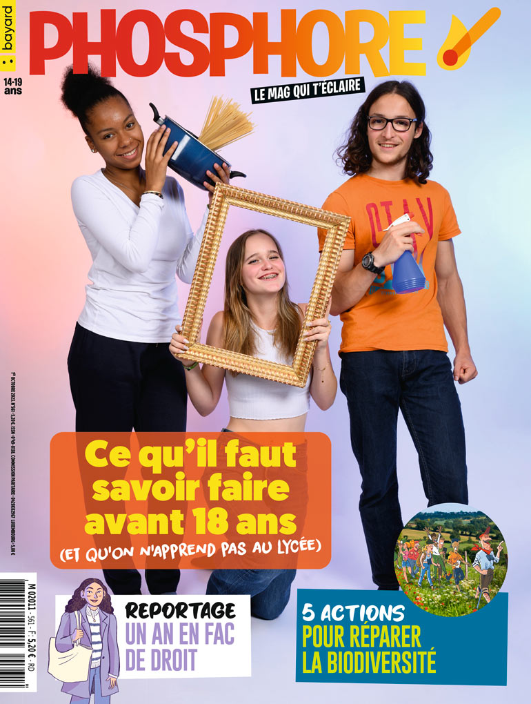 Couverture du magazine Phosphore n°561, 1er octobre 2023.